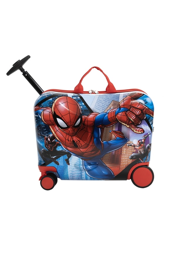 Spiderman Kid's Ride On Luggage - Red