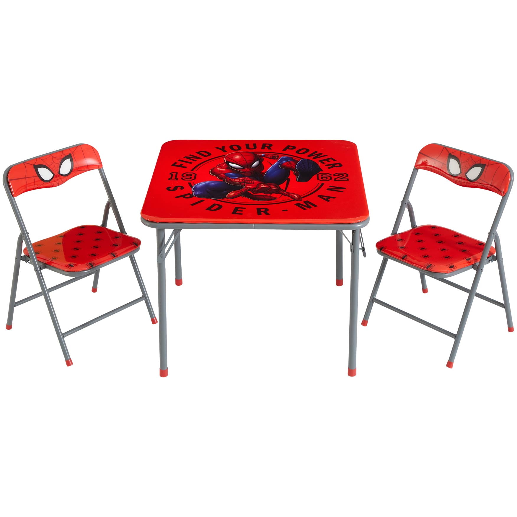 Marvel Spiderman Kids' 3-Piece Table and Chairs Set, Red Marvel Spiderman Kids' 3-Piece Table and Chairs Set, Red