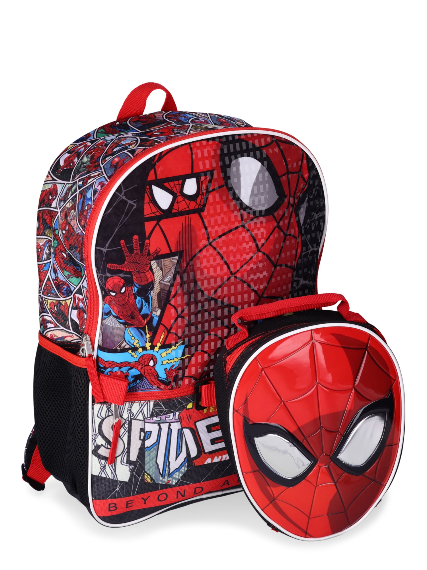 Marvel Spiderman Kids Backpack with Lunch Box, 2-Piece - Walmart.com