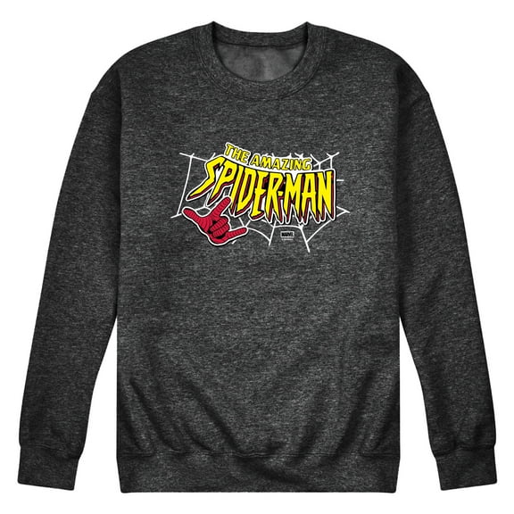 Marvel - Spiderman Logo - Men's Crew Fleece Sweatshirt