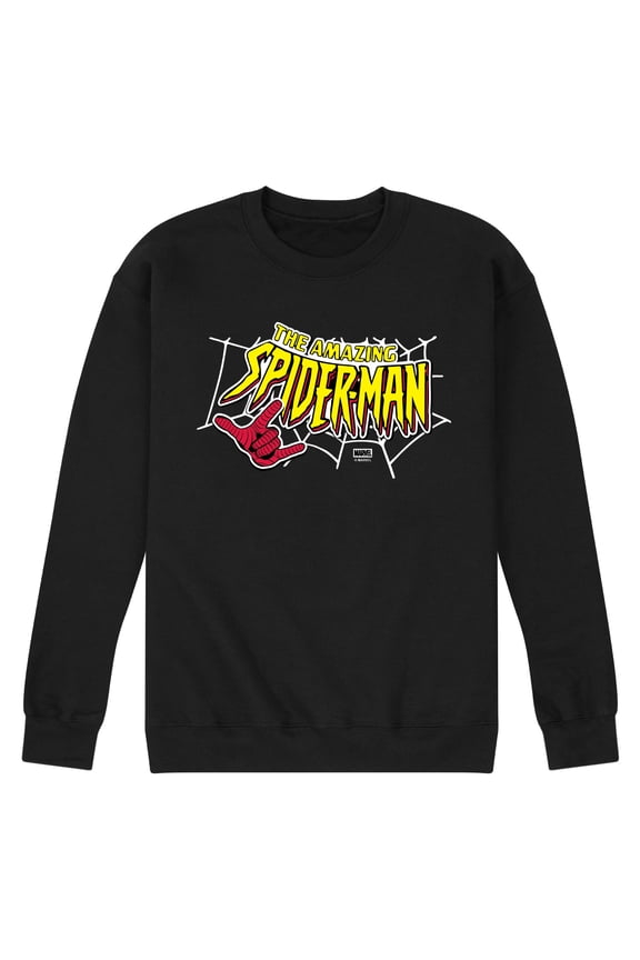 - Spiderman Logo - Men's Crew Fleece Sweatshirt