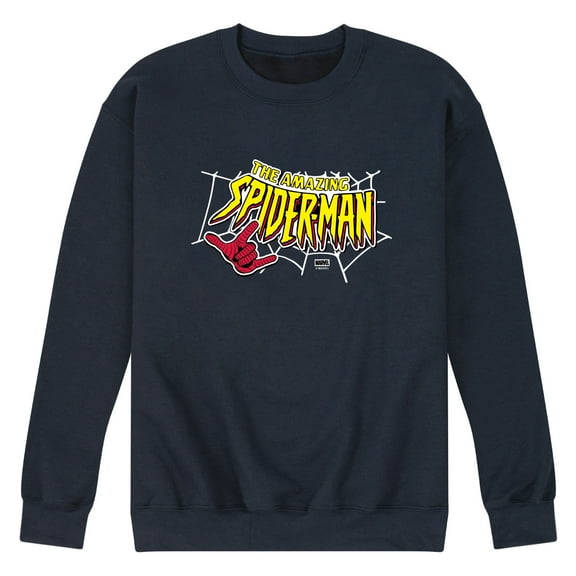Marvel - Spiderman Logo - Men's Crew Fleece Sweatshirt