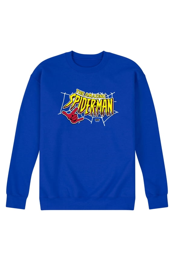 - Spiderman Logo - Men's Crew Fleece Sweatshirt