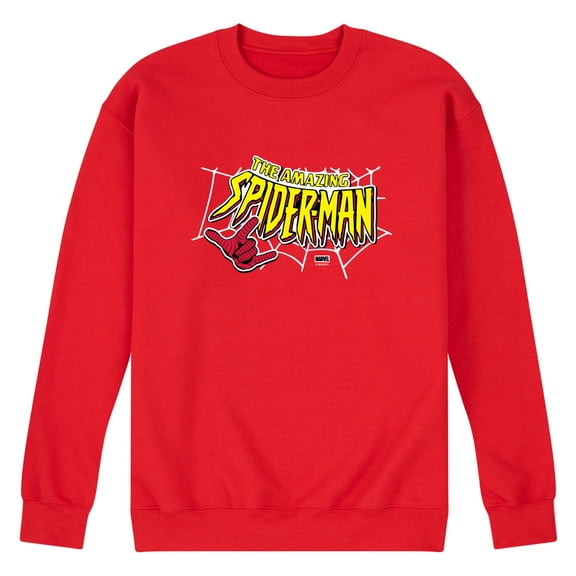 Marvel - Spiderman Logo - Men's Crew Fleece Sweatshirt