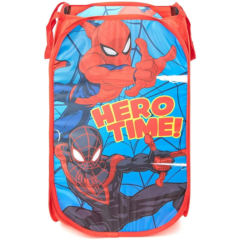 Jay Franco Marvel Spiderman Pop Up Hamper, Mesh Laundry Basket