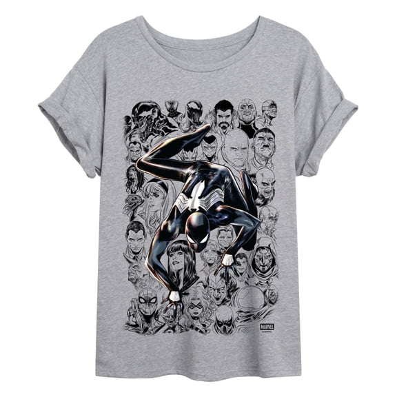 Marvel - Spiderman Outline - Women's Oversized Graphic T-Shirt