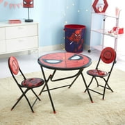 Marvel Spiderman Printed 3 Piece Round Table and Chair Set