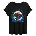 thumbnail image 1 of Marvel - Spiderman Santa - Womens Oversized Graphic T-Shirt, 1 of 4
