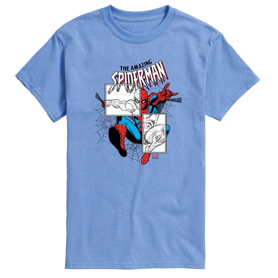 Marvel - Spiderman Sketch Blocks - Men's Short Sleeve Graphic T-Shirt