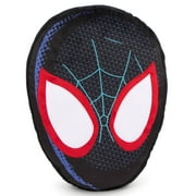 Marvel Spiderman Spider-Verse Black Shaped Pillow, 100% Microfiber, Kids Bedding, 1, Circular.