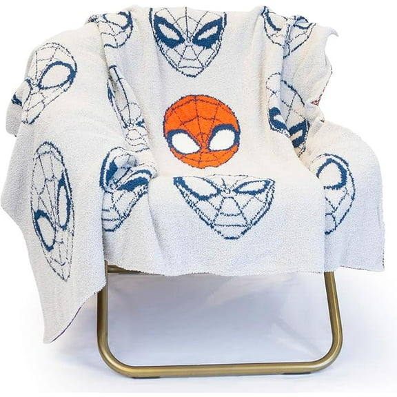 Marvel Spiderman Spidey Expressions Feather Knit Throw - Spft & Cozy Décor