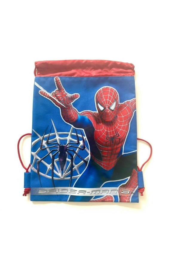 Spiderman Spidey Spider Web Drawstring Bag
