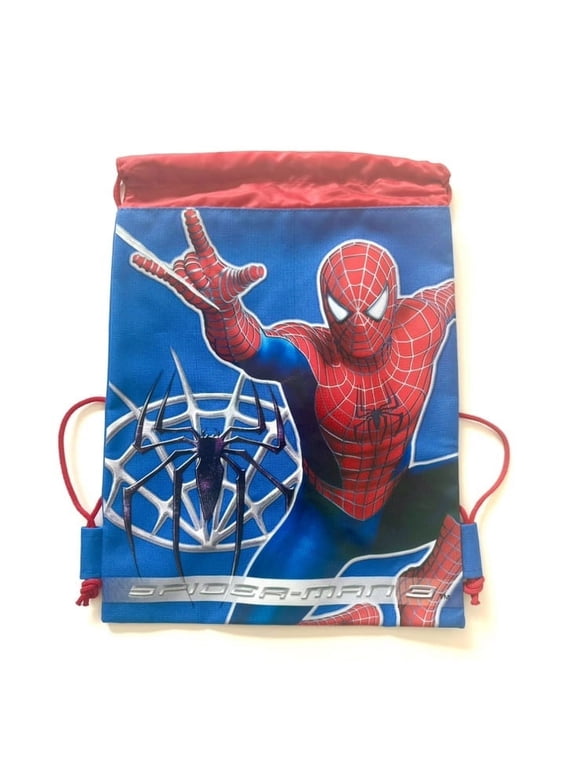 Spiderman Spidey Spider Web Drawstring Bag
