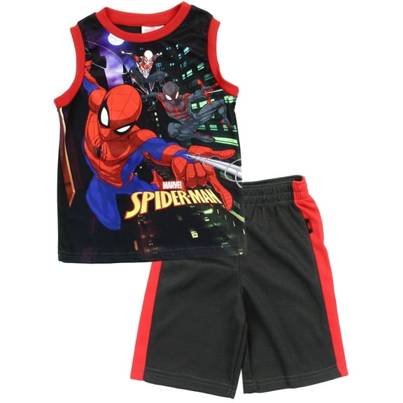 Marvel Spiderman Sublimated Shorts Set (Toddler Boys)