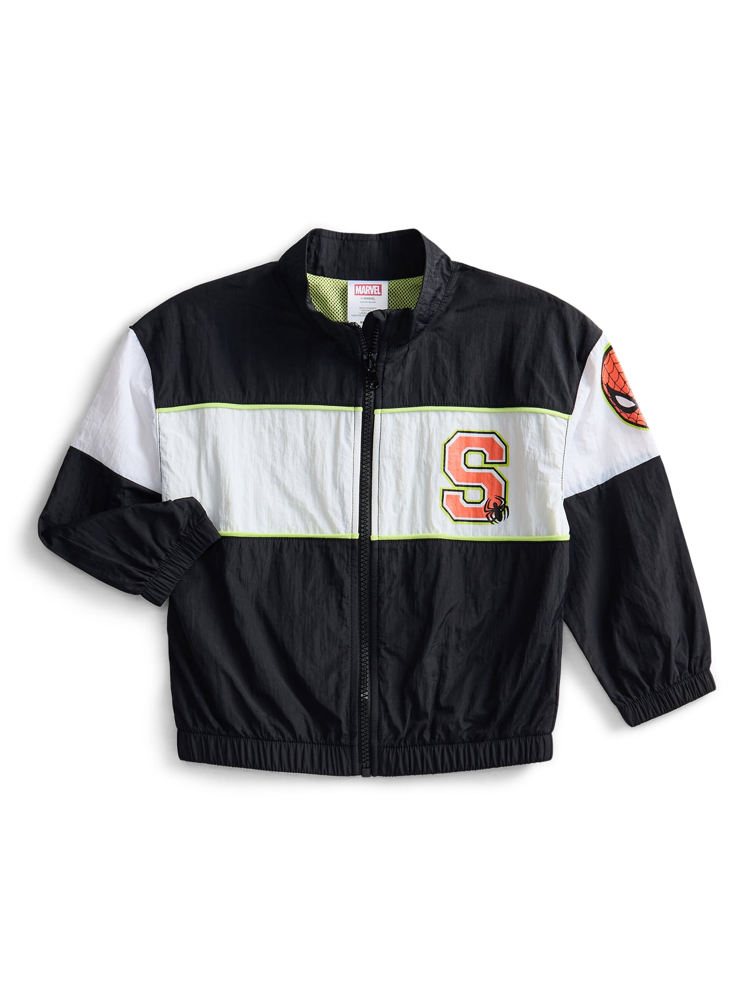 Marvel Spider-Man Toddler Full Zip Jacket with Long Sleeves, Sizes 12M-5T