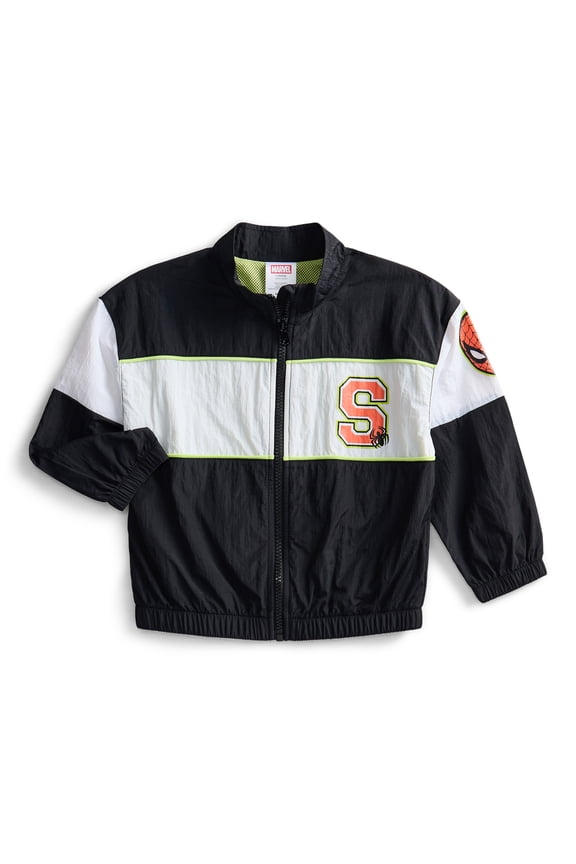 Marvel Spider-Man Toddler Full Zip Jacket with Long Sleeves, Sizes 12M-5T