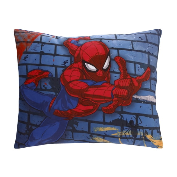 Marvel Spiderman Wall Crawler Super Soft Toddler Pillow