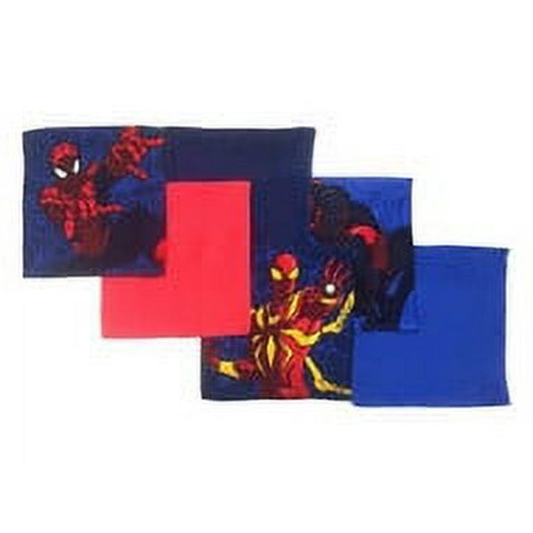 Marvel Spiderman Web Warriors Washcloth Set Walmart