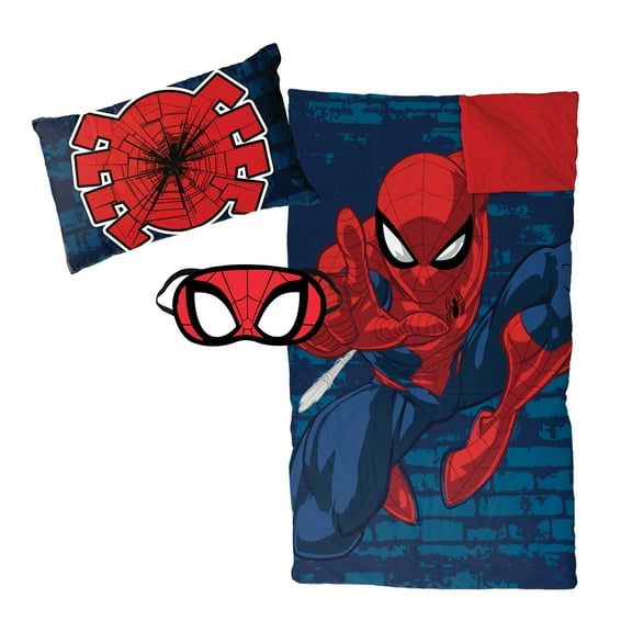 Marvel Spiderman Zaap 3 Piece Sleepover Set