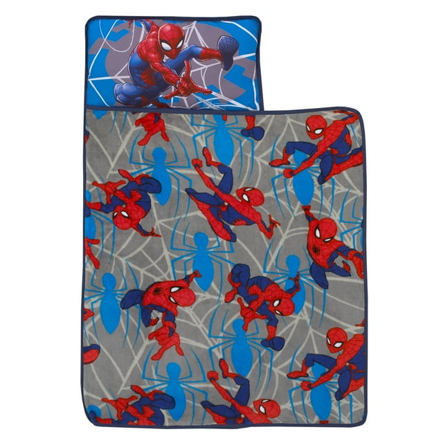 Marvel Spiderman to the Rescue Blue Toddler Nap Mat