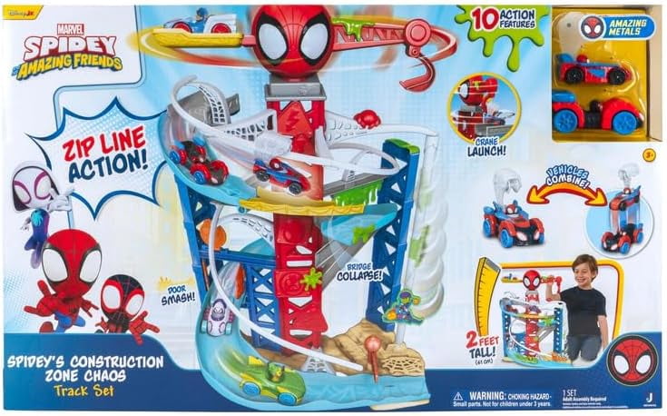 Marvel Spidey and His Amazing Friends Construction Zone Chaos