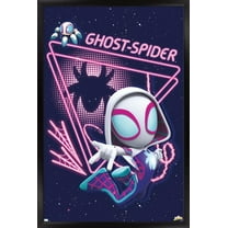 Marvel Spidey And His Amazing Friends - Ghost Spider Wall Poster, 14.725" x 22.375" Framed