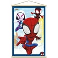 thumbnail image 1 of Marvel Spidey And His Amazing Friends - Group Wall Poster with Wooden Magnetic Frame, 22.375" x 34", 1 of 5