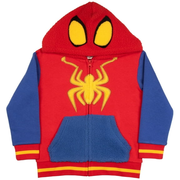 Marvel Spidey And His Amazing Friends Hoodie Spiderman Zip Up Hoodie Spiderman Sweater (Size 2T-10)
