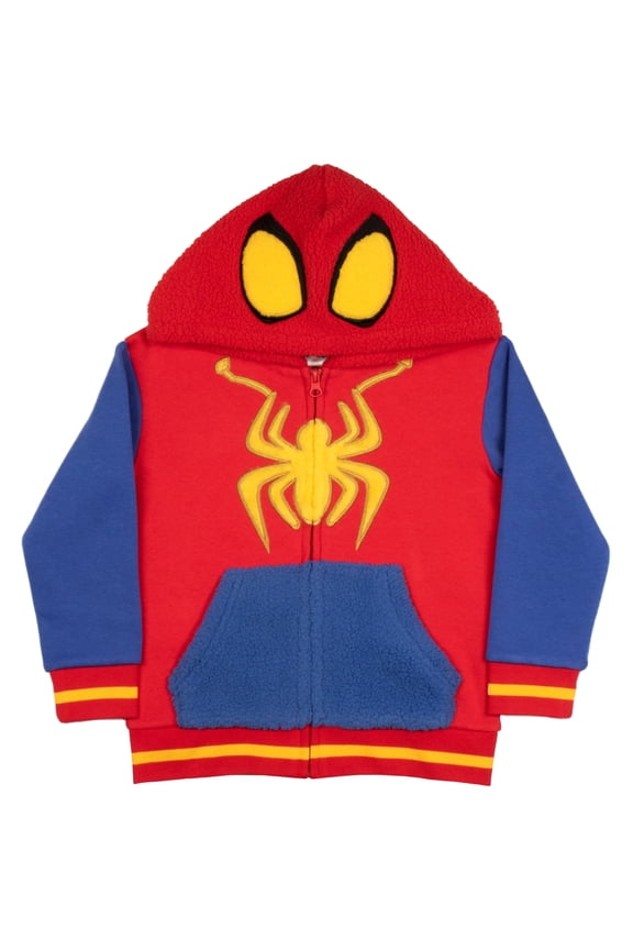 Spidey And His Amazing Friends Hoodie Spiderman Zip Up Hoodie Spiderman Sweater (Size 2T-10)