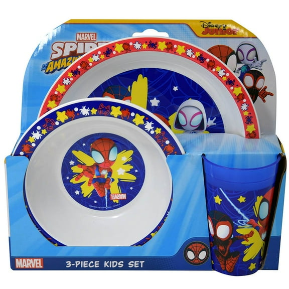 Marvel Spidey & Friends 3 pc Kids Play set -Bowl & Cup