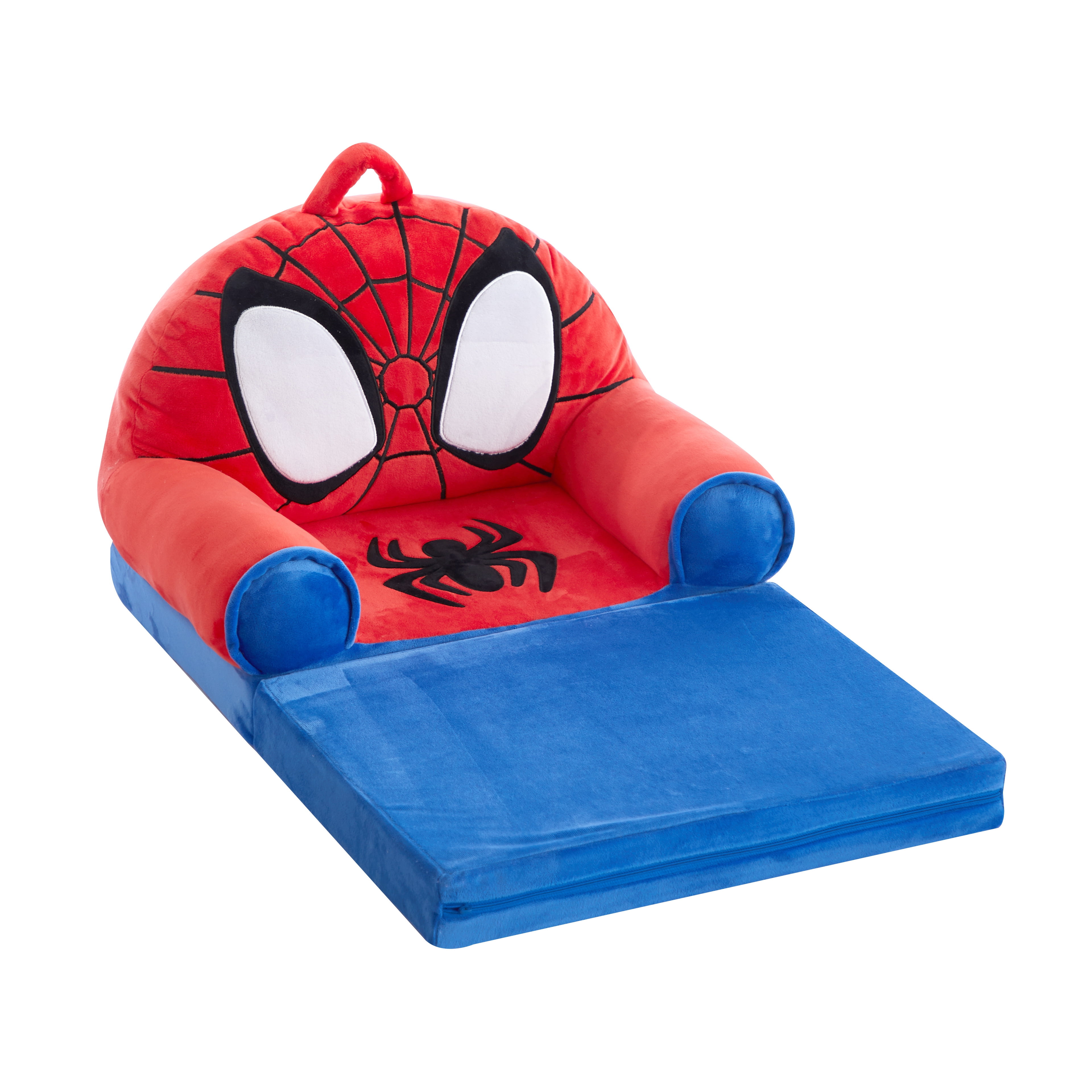 Marvel Spidey Friends Red Blue Polyester 2 in 1 Flip Out Chair