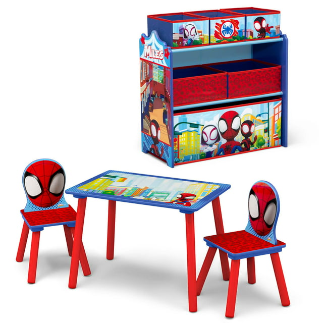 Delta Children Marvel Spidey and His Amazing Friends 4-Piece Toddler Playroom Set