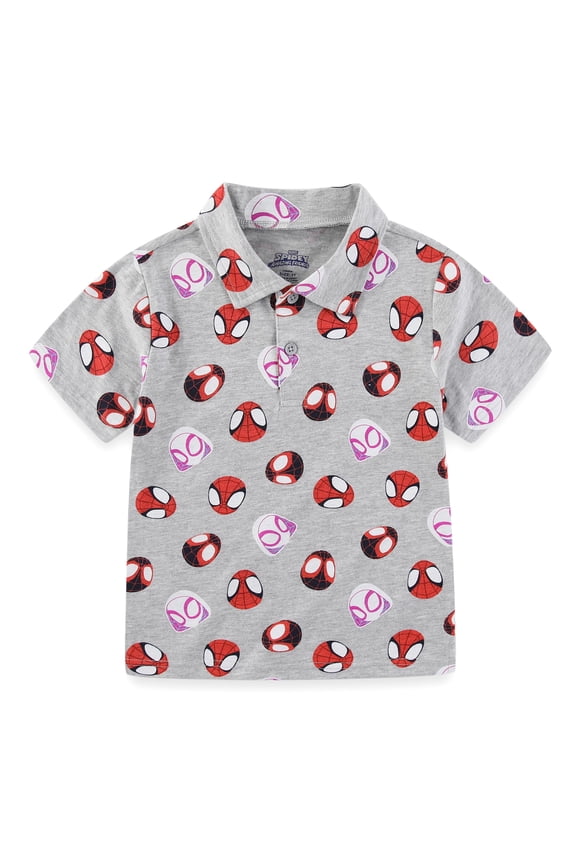 Spidey & His Amazing Friends Boys Short Sleeve Polo Shirt (Boys), Sizes 2T-7
