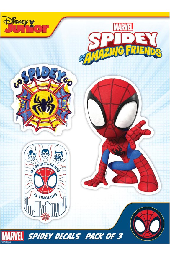 Marvel Spidey and His Amazing Friends Decals - Set of 3 Outdoor Rated Stickers for Car, Laptop, Computer, Water Bottle - Marvel Stickers for Kids and Adults