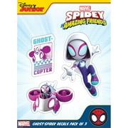 Marvel Spidey and His Amazing Friends Decals - Set of 3 Spider-Gwen Outdoor Rated Stickers for Car, Laptop, Computer, Water Bottle - Marvel Stickers for Kids and Adults Ghost-Copter