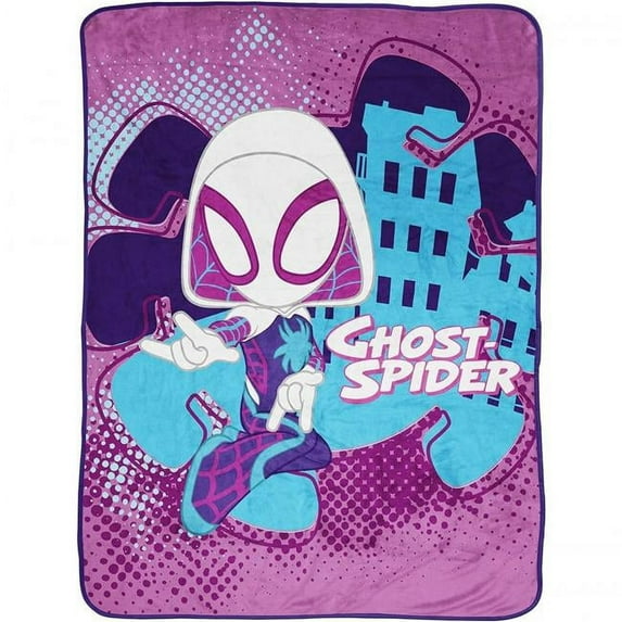 Marvel Spidey & His Amazing Friends Ghost Spider Gwen Silk Touch Throw "46 x 60"