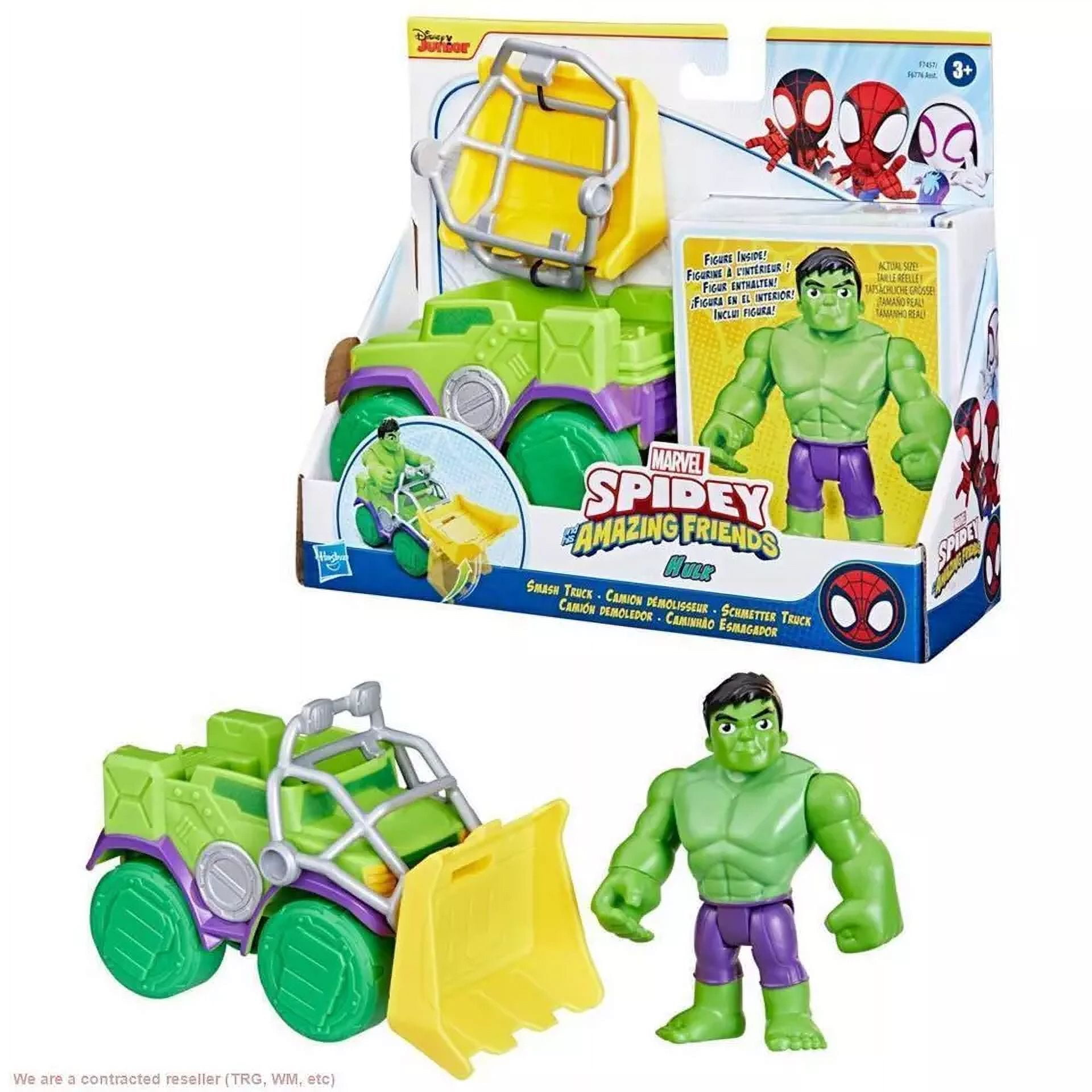 Marvel Spidey \u0026 His Amazing Friends Hulk Smash Truck Vehicle \u0026 Action Figure (Version 2)