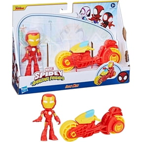 Marvel Spidey & His Amazing Friends Iron Man Vehicle & Action Figure