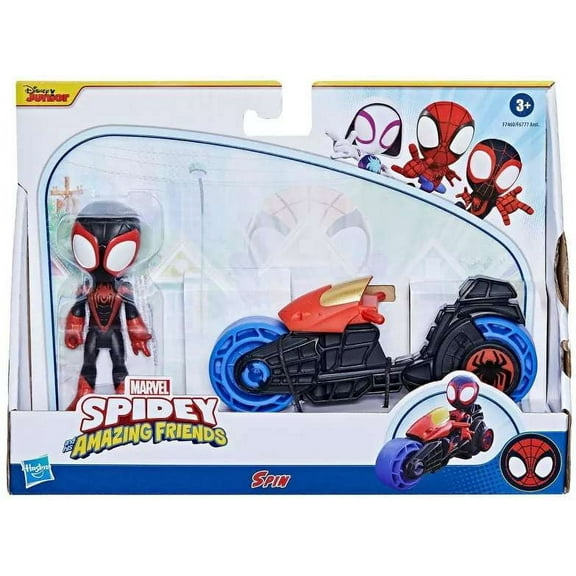 Marvel Spidey & His Amazing Friends Miles Spin Morales Vehicle & Figure