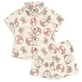 thumbnail image 1 of Marvel Spidey and His Amazing Friends Spider-Man Miles Morales Ghost-Spider Cotton Gauze Button Down Dress Shirt and Shorts Outfit Set Newborn to Toddler, 1 of 5