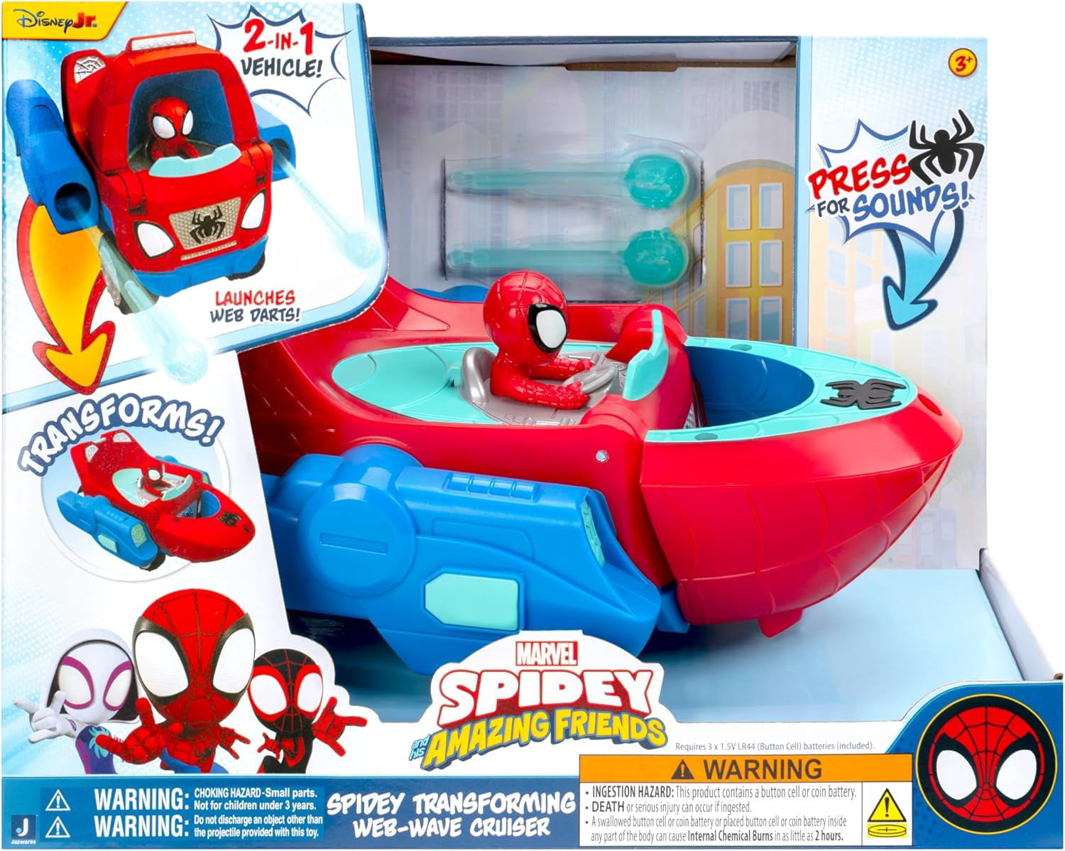 Marvel Spidey and His Amazing Friends Web-Wave Cruiser 9