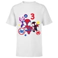 thumbnail image 1 of Marvel Spidey and His Amazing Friends 3 Year Old Birthday - Short Sleeve T-Shirt for Kids - Customized-White, 1 of 5