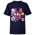 thumbnail image 1 of Marvel Spidey and His Amazing Friends 5 Year Old Birthday - Short Sleeve T-Shirt for Kids - Customized-Navy, 1 of 5