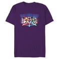 thumbnail image 1 of Marvel Spidey and His Amazing Friends Avengers Glow Webs - Short Sleeve Blended T-Shirt for Adults - Customized-Purple, 1 of 5