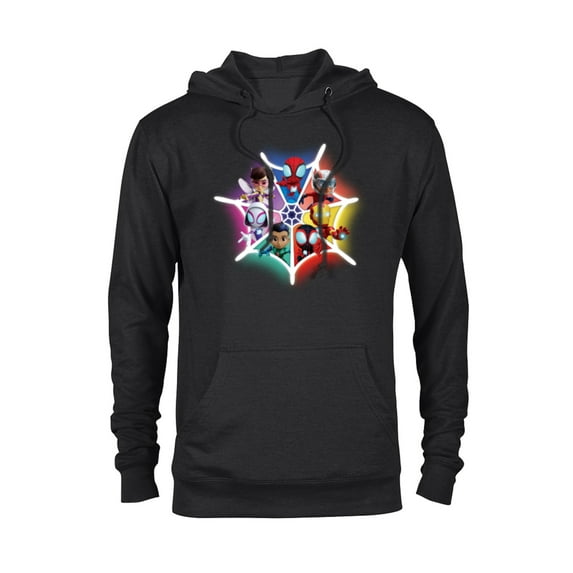 Marvel Spidey and His Amazing Friends Avengers Team-Up - Pullover Hoodie for Adults - Customized-Black
