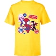 thumbnail image 1 of Marvel Spidey and His Amazing Friends Birthday Hero - Short Sleeve T-Shirt for Kids - Customized-Yellow, 1 of 5