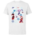 thumbnail image 1 of Marvel Spidey and His Amazing Friends Christmas Holiday Icon - Short Sleeve Cotton T-Shirt for Adults - Customized-White, 1 of 5