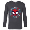 thumbnail image 1 of Marvel Spidey and His Amazing Friends Christmas Wreath - Long Sleeve T-Shirt for Men - Customized-Charcoal Heather, 1 of 5