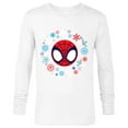 thumbnail image 1 of Marvel Spidey and His Amazing Friends Christmas Wreath - Long Sleeve T-Shirt for Men - Customized-White, 1 of 5