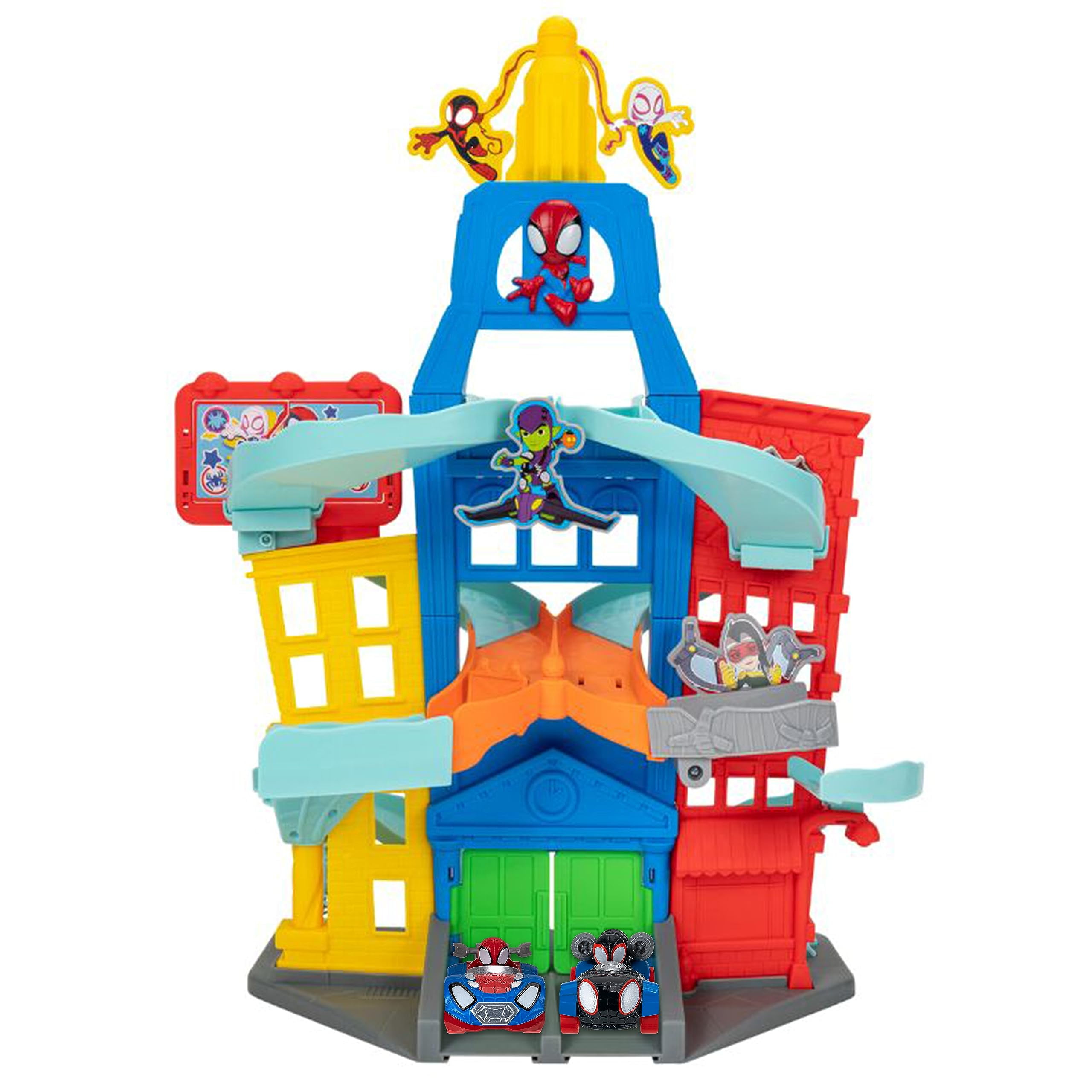 Marvel Spidey and His Amazing Friends City Track Set - 24-Inch Set with ...
